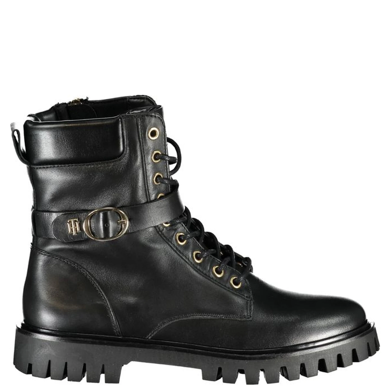 Black Leather Women Boot