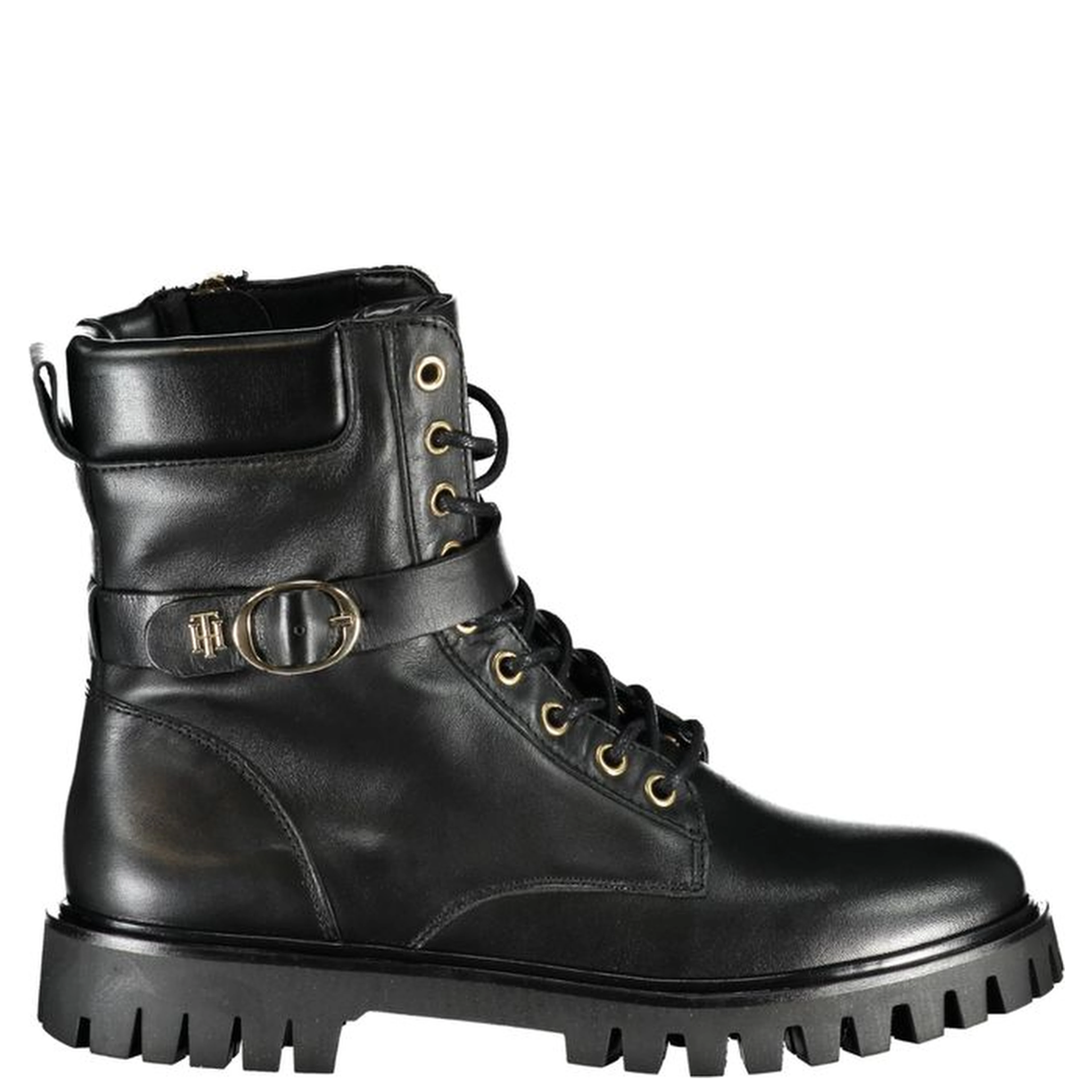 Black Leather Women Boot
