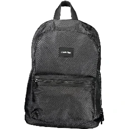 Black Polyester Backpack