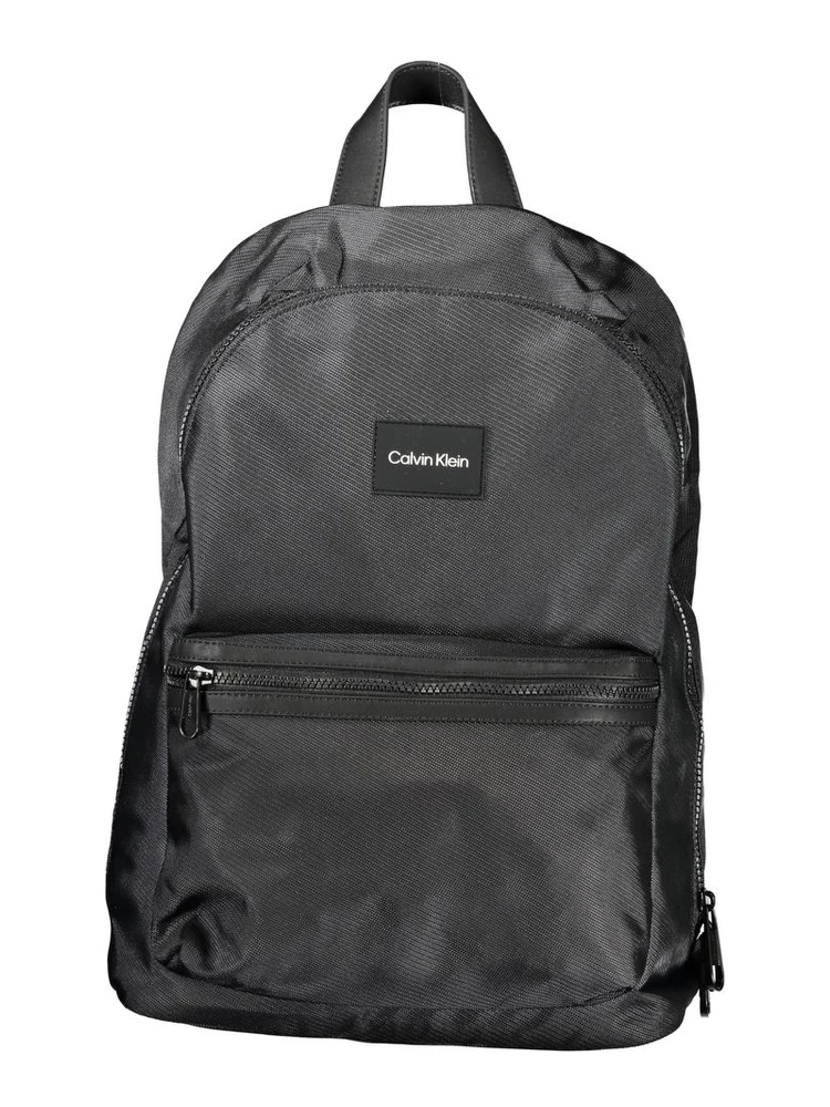 Black Polyester Backpack