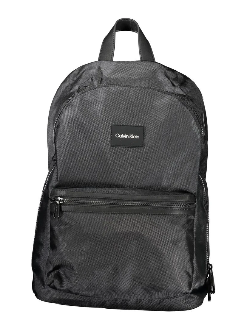Black Polyester Backpack