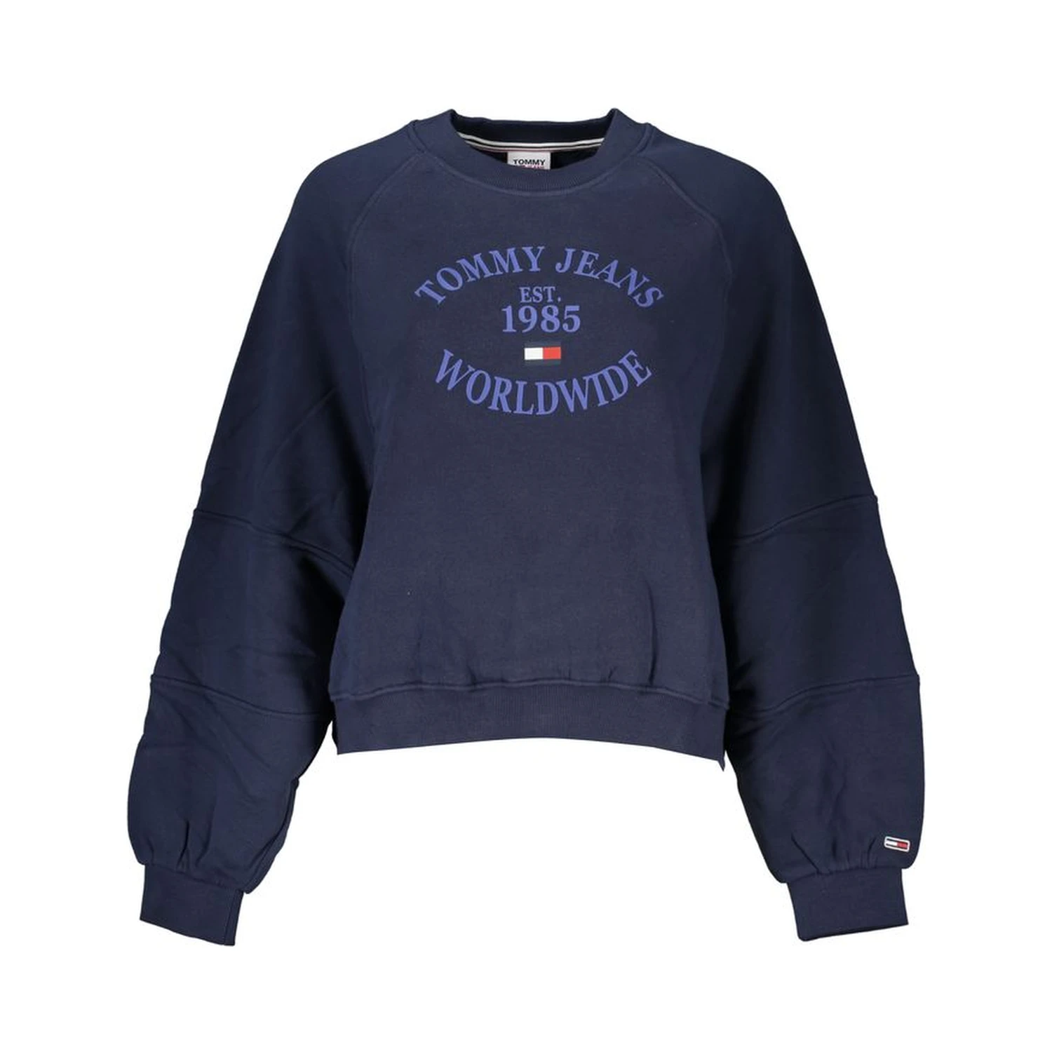 Blue Cotton Women Sweater
