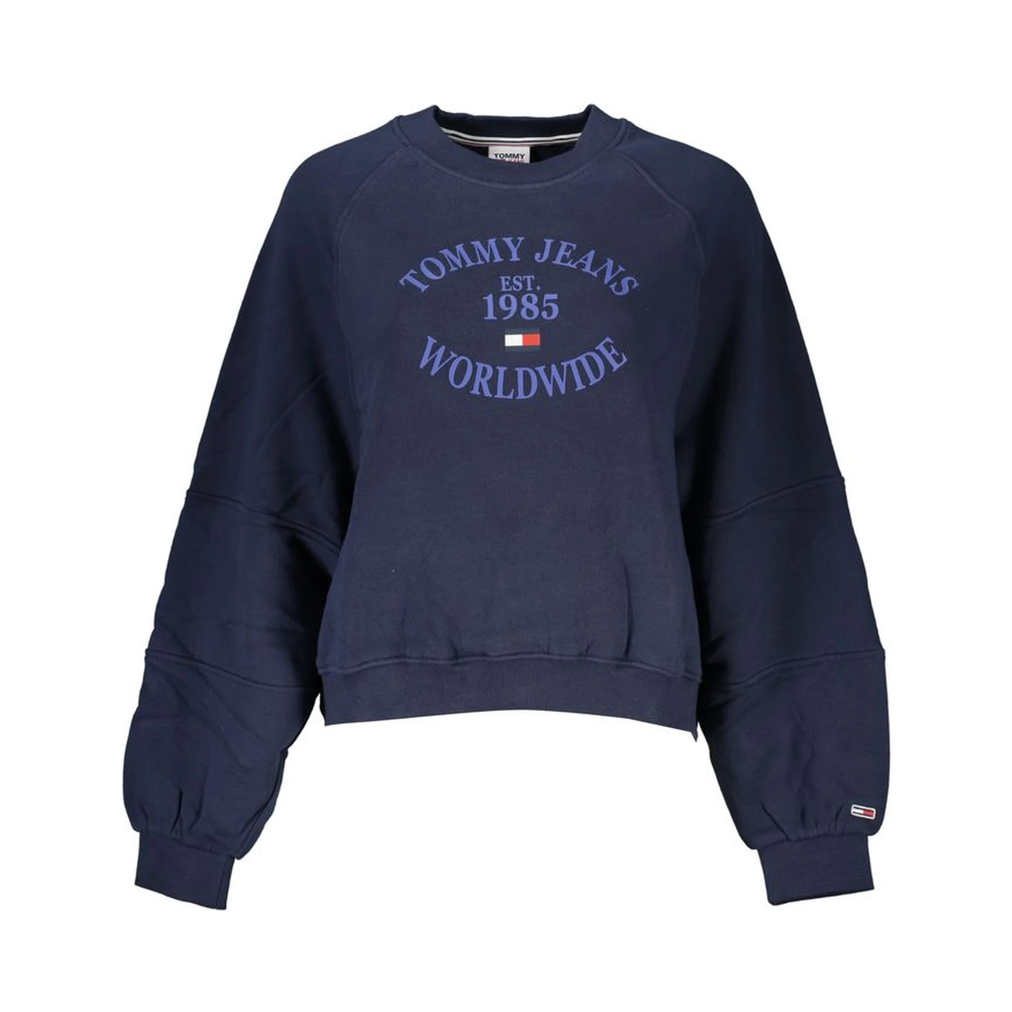 Blue Cotton Women Sweater