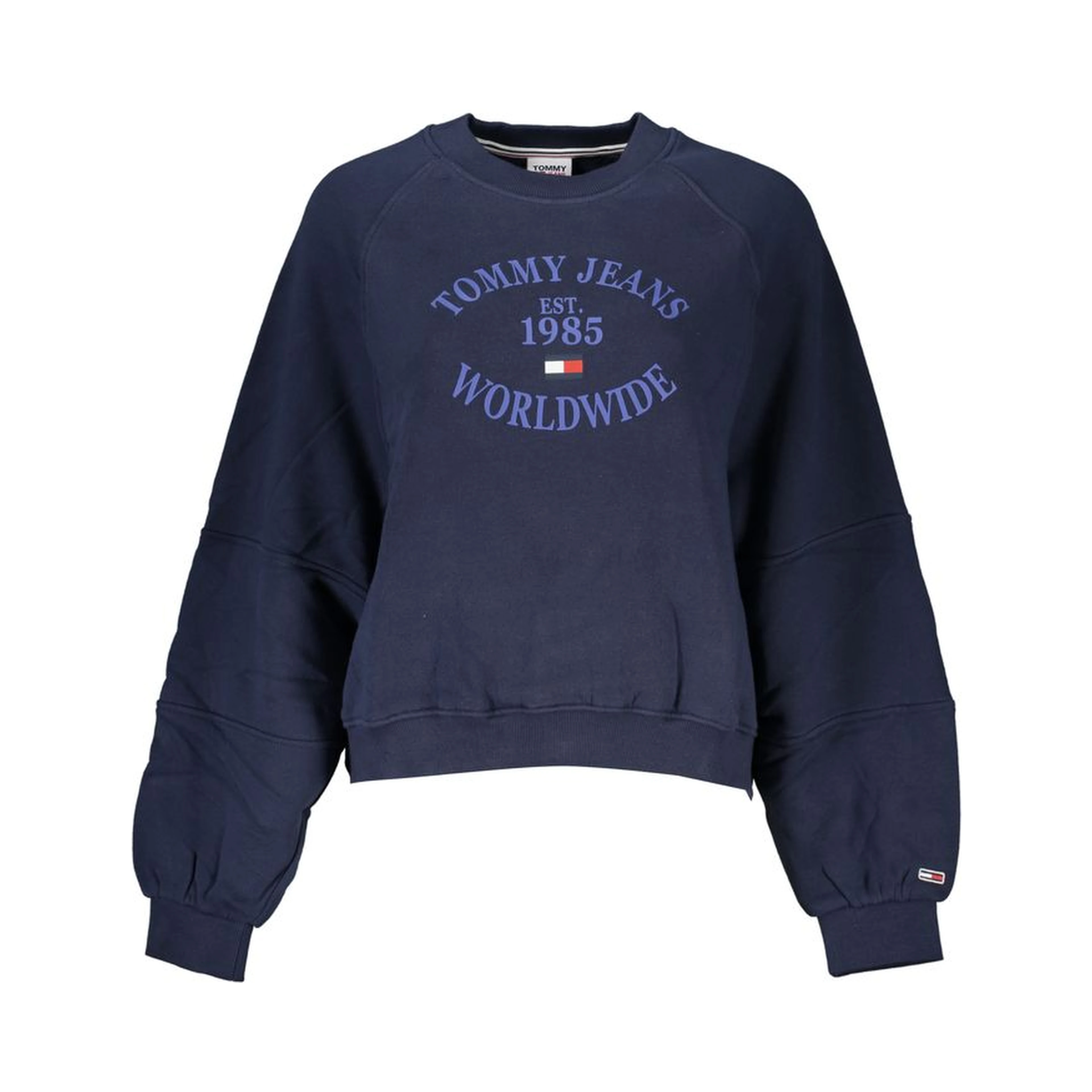 Blue Cotton Women Sweater