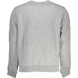 Gray Polyester Men Sweater