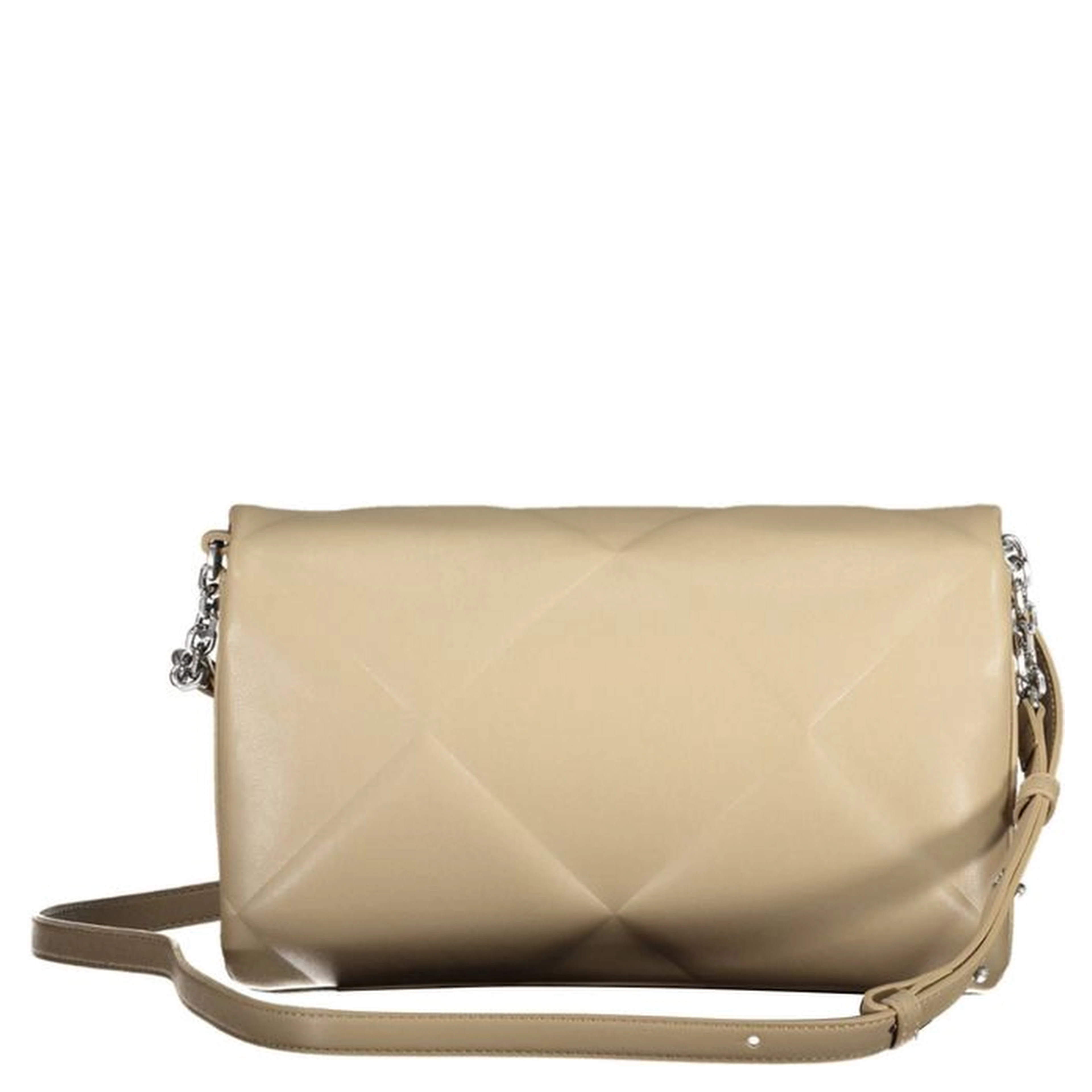Beige Polyester Handbag