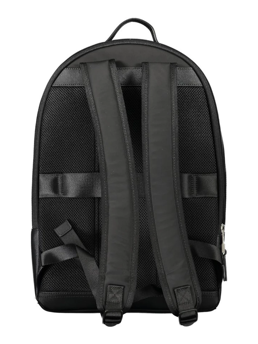 Black Polyester Backpack