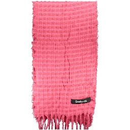 Pink Polyester Scarf