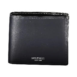Blue Leather Men Wallet