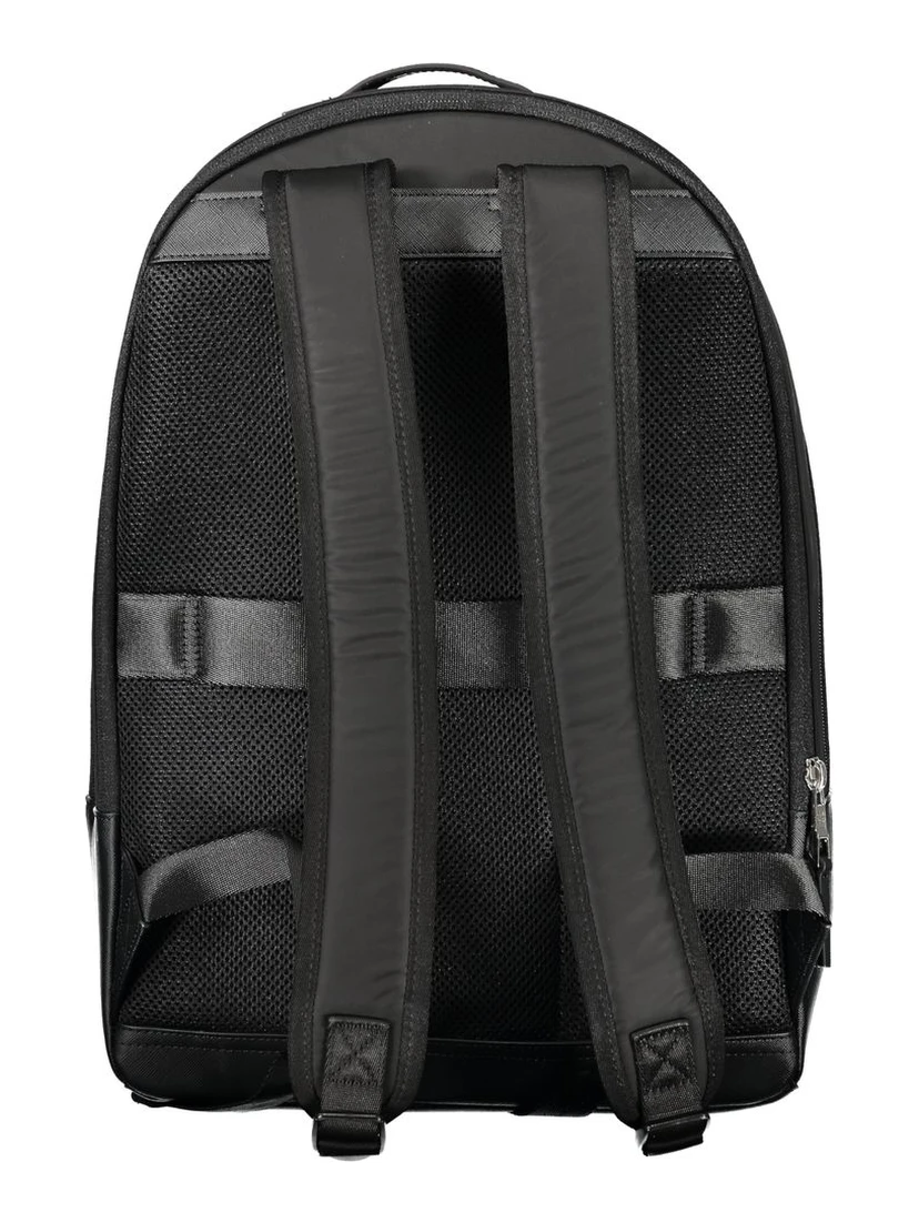Black Polyester Backpack