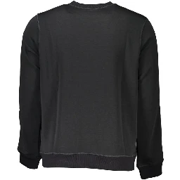 Black Polyester Men Sweater