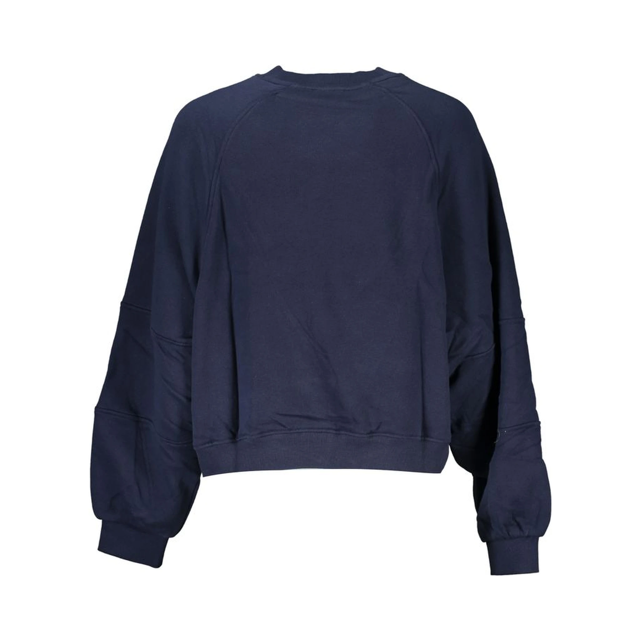 Blue Cotton Women Sweater
