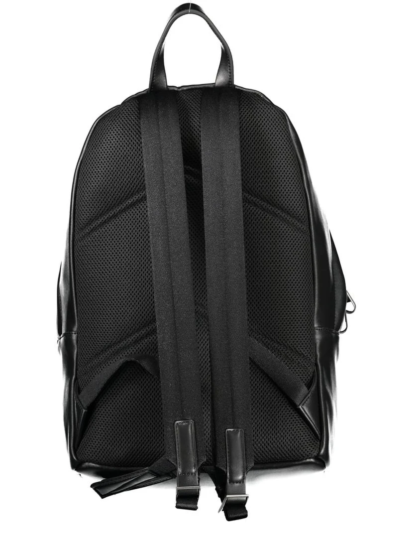 Black Polyester Backpack