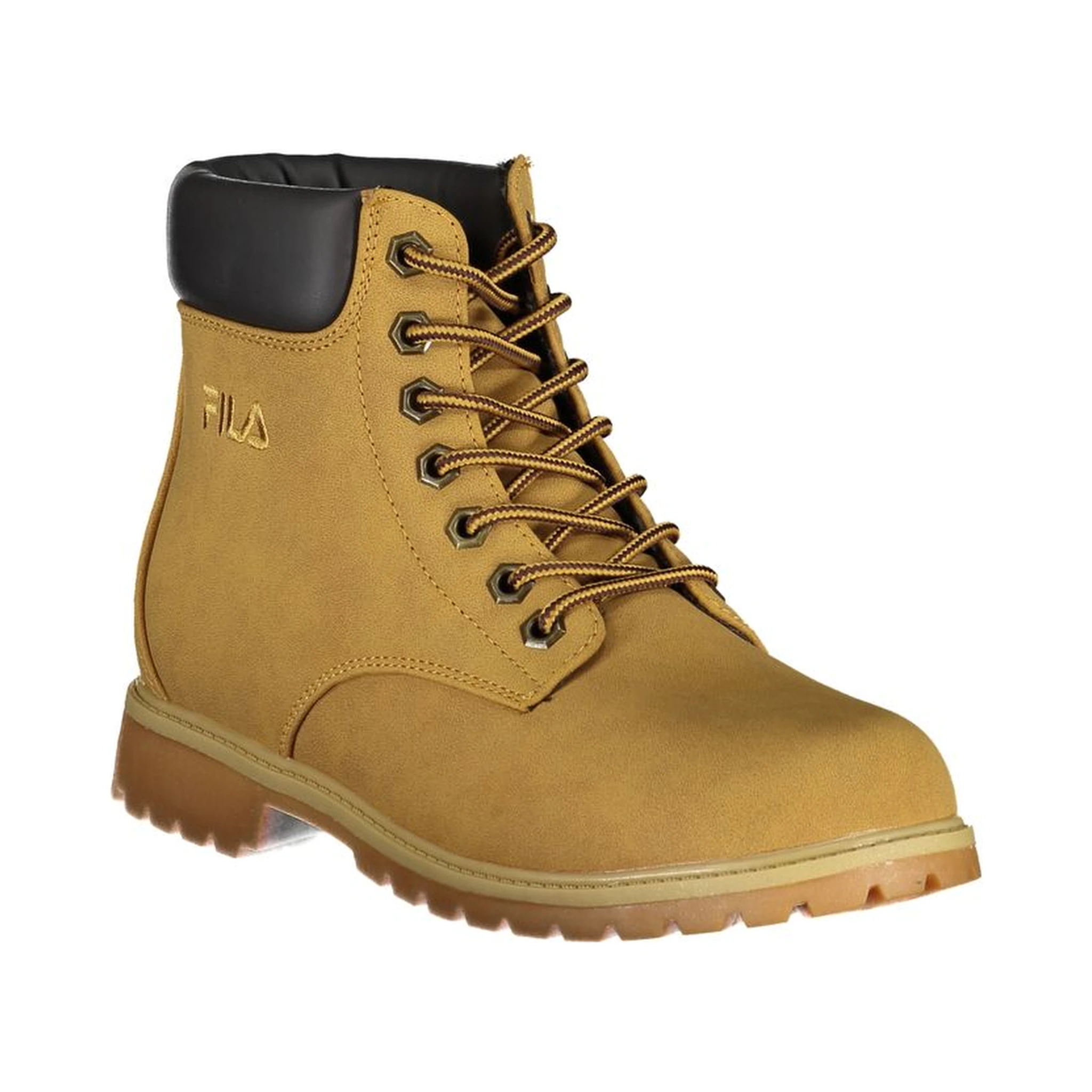 Yellow Polyester Women Boot