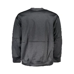 Black Polyester Men Sweater
