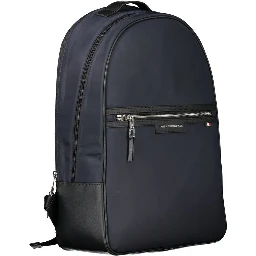 Blue Polyester Backpack