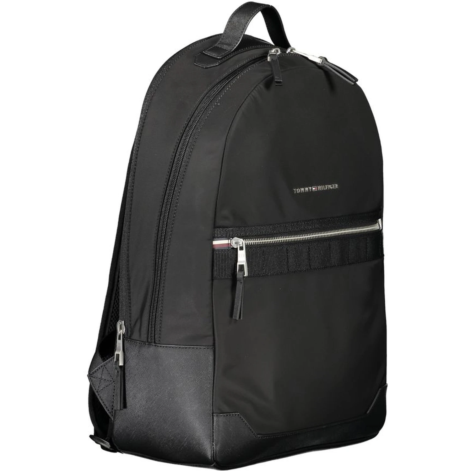 Black Polyester Backpack