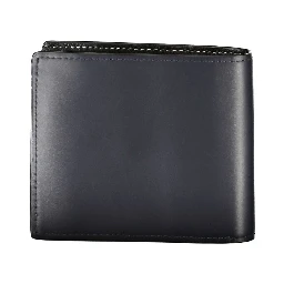 Blue Leather Men Wallet