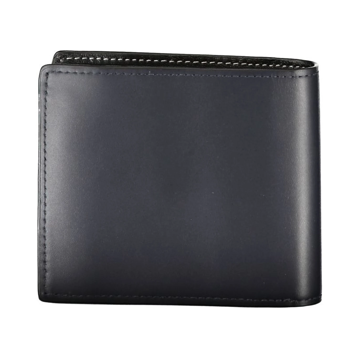 Blue Leather Men Wallet