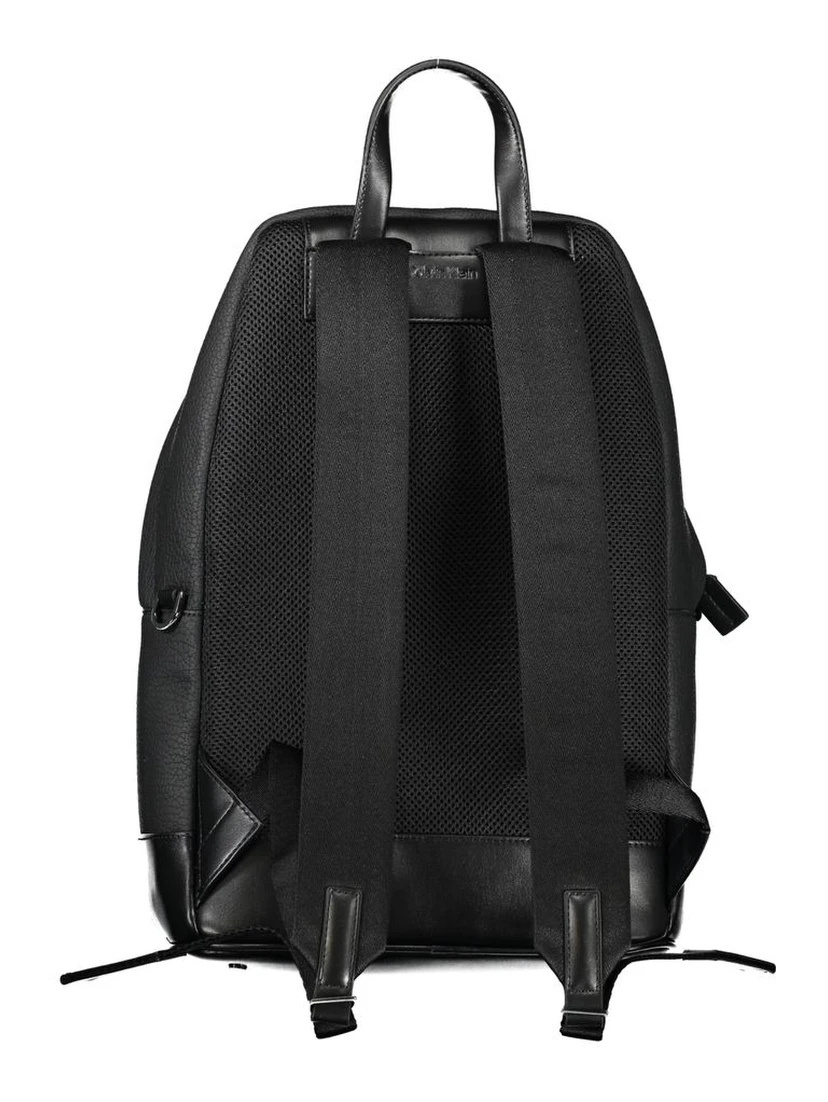 Black Polyester Backpack