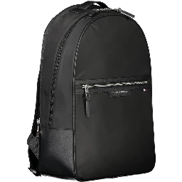 Black Polyester Backpack