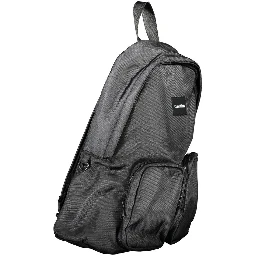 Black Polyester Backpack