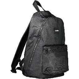 Black Polyester Backpack