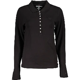 Black Cotton Polo Shirt