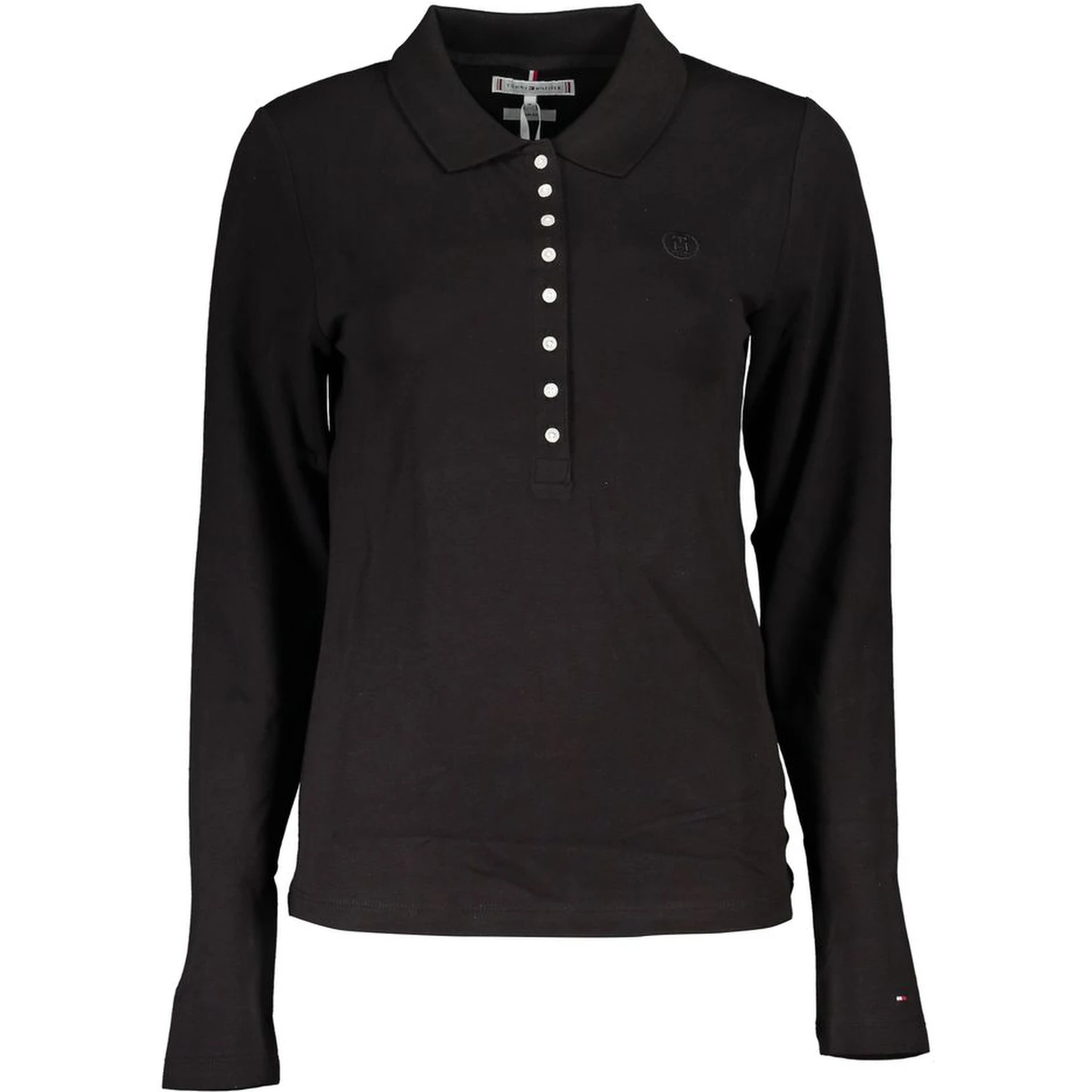 Black Cotton Polo Shirt