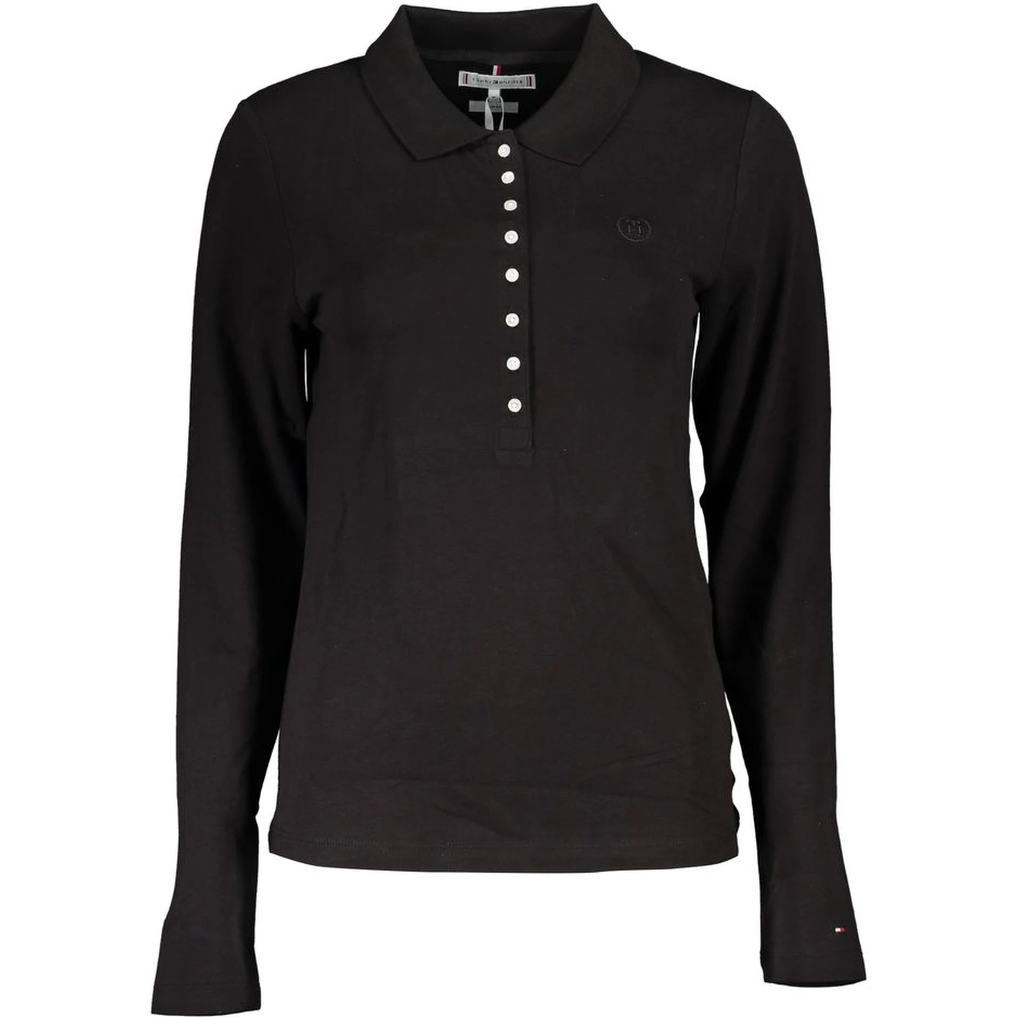 Black Cotton Polo Shirt