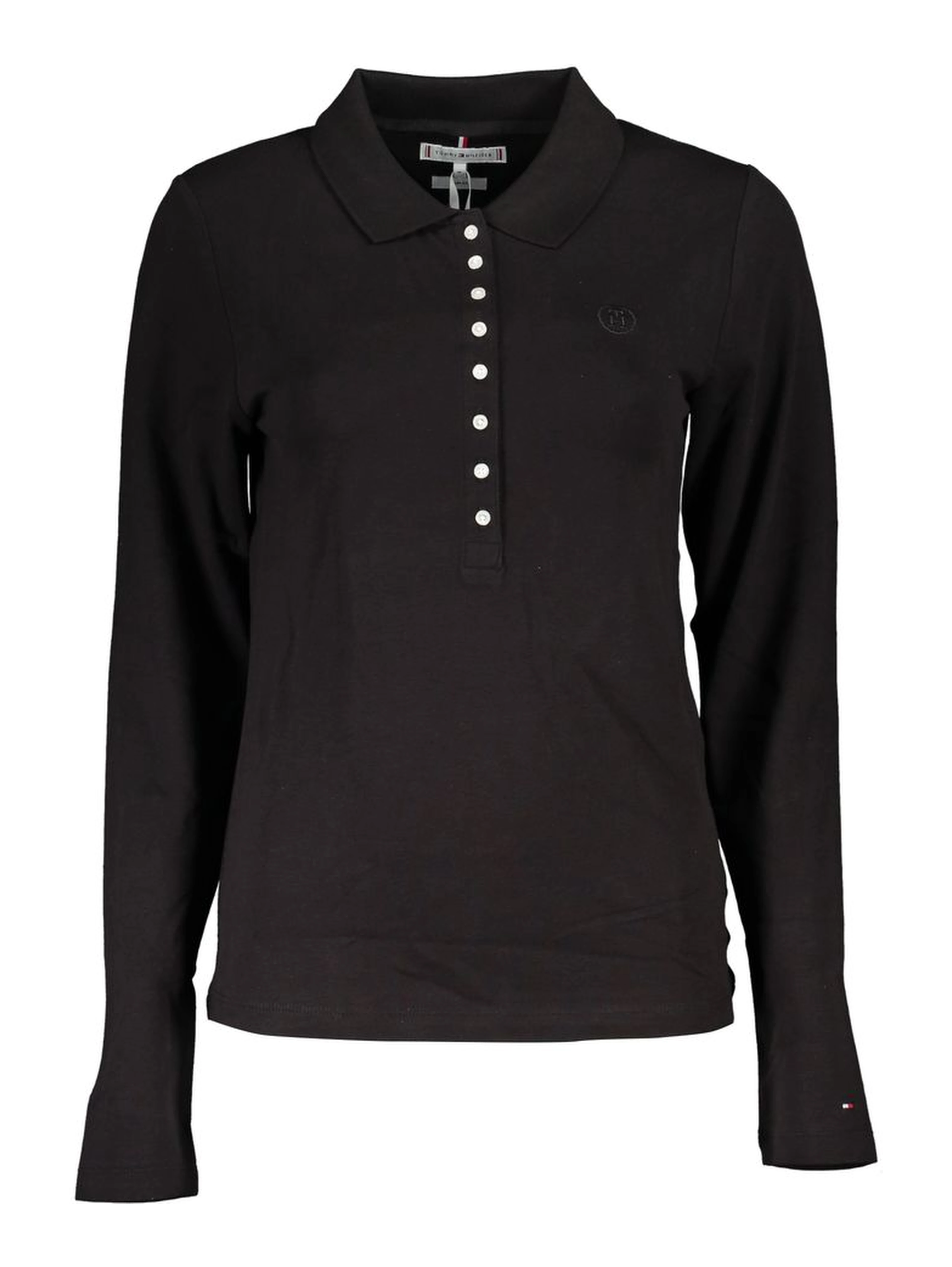 Black Cotton Polo Shirt