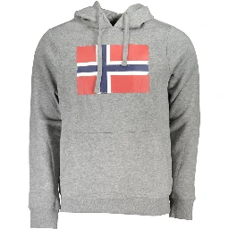 Gray Cotton Men Sweater