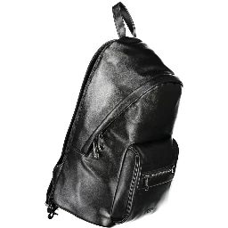 Black Polyester Backpack