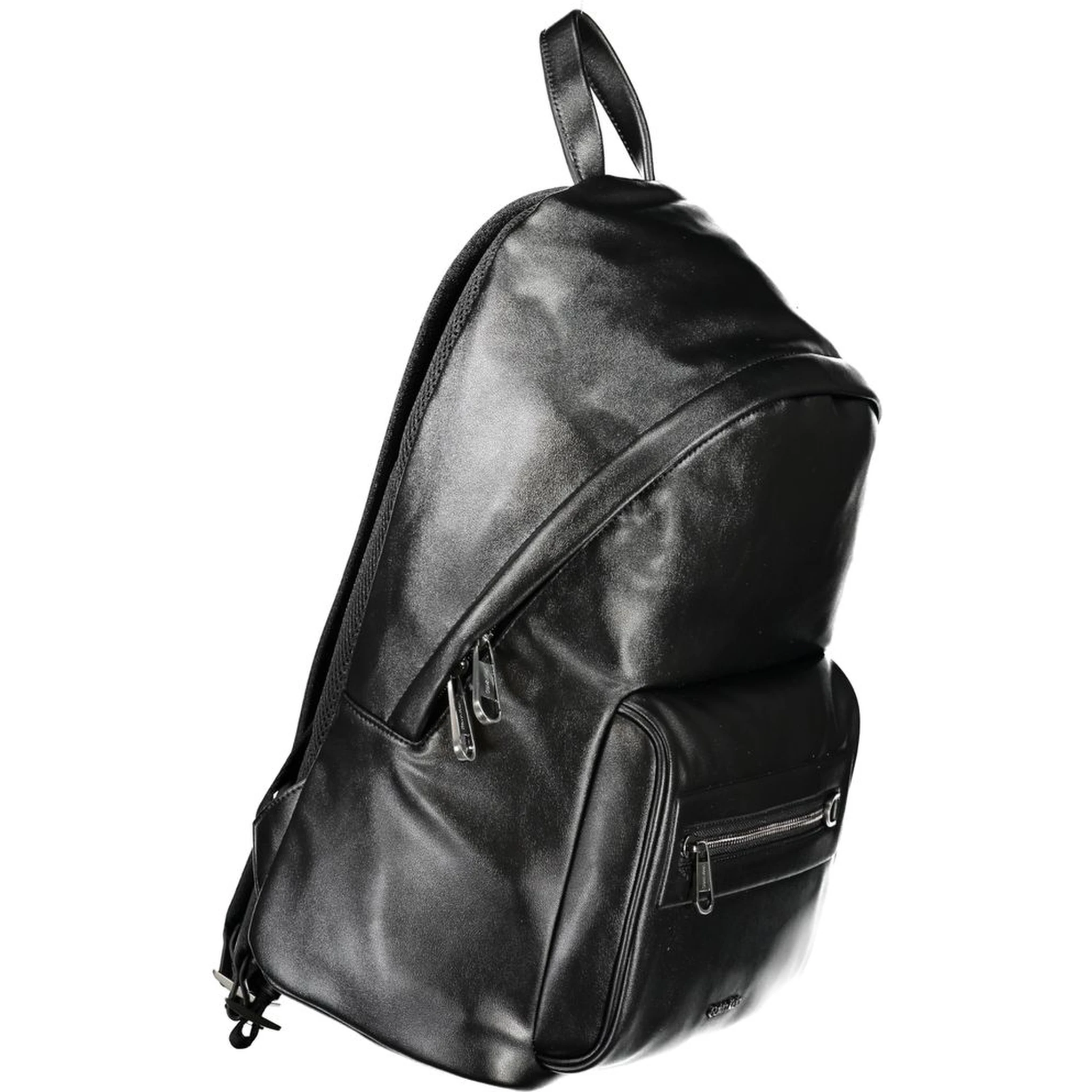 Black Polyester Backpack