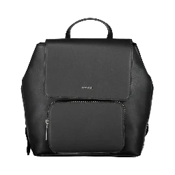 Black Polyester Backpack
