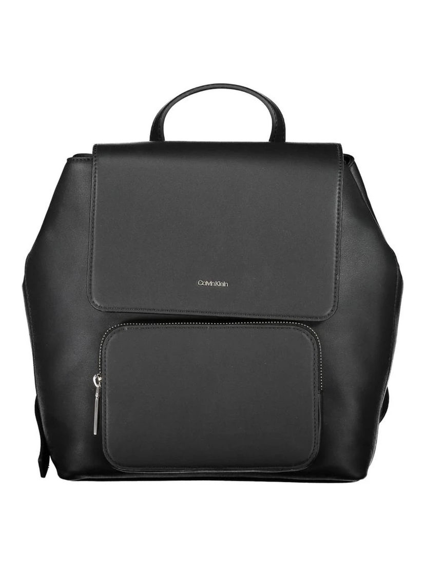 Black Polyester Backpack