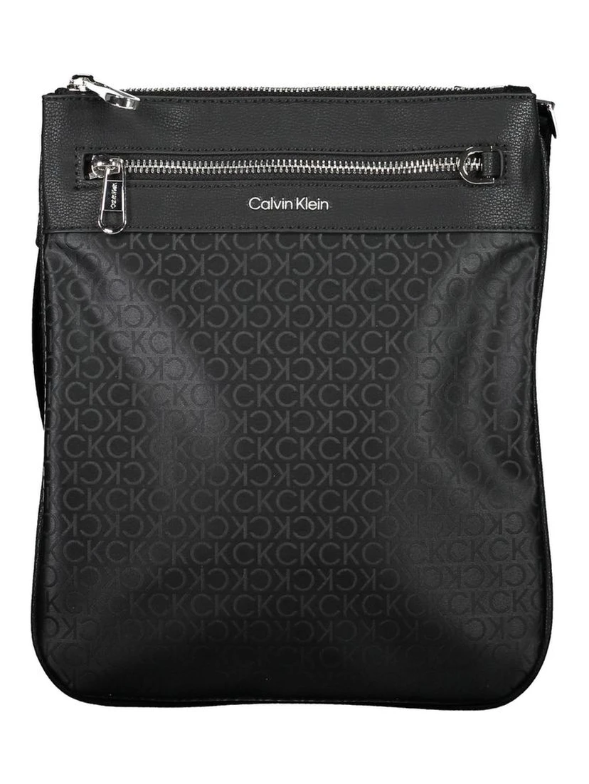 Black Polyester Shoulder Bag