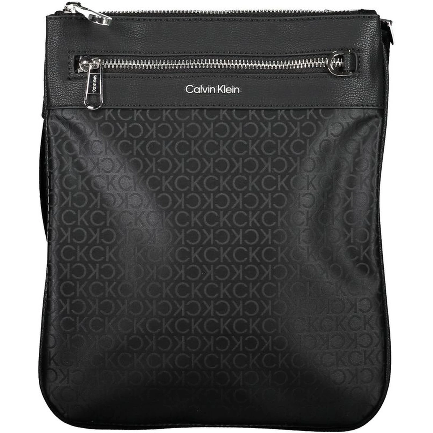 Black Polyester Shoulder Bag