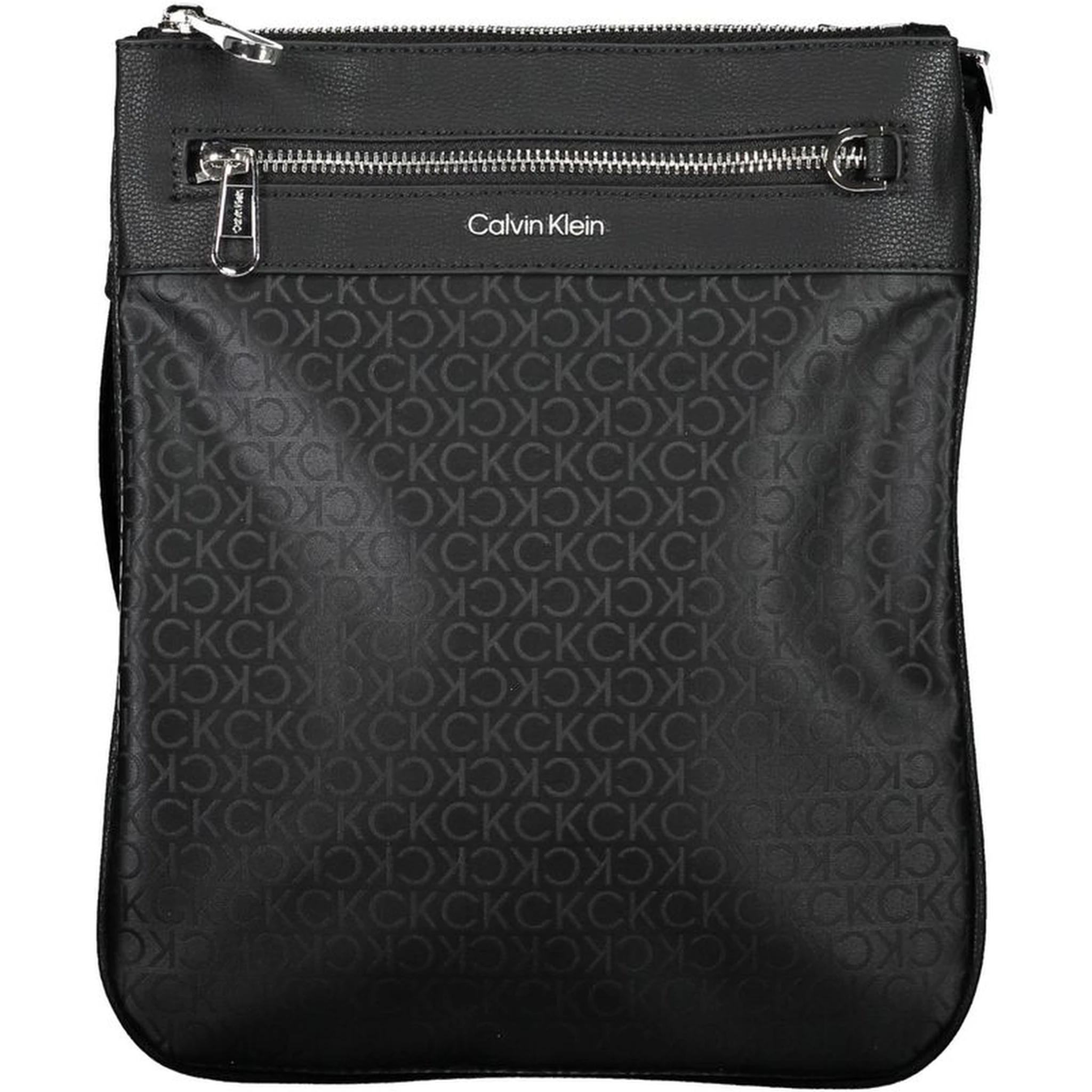Black Polyester Shoulder Bag