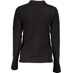 Black Cotton Polo Shirt