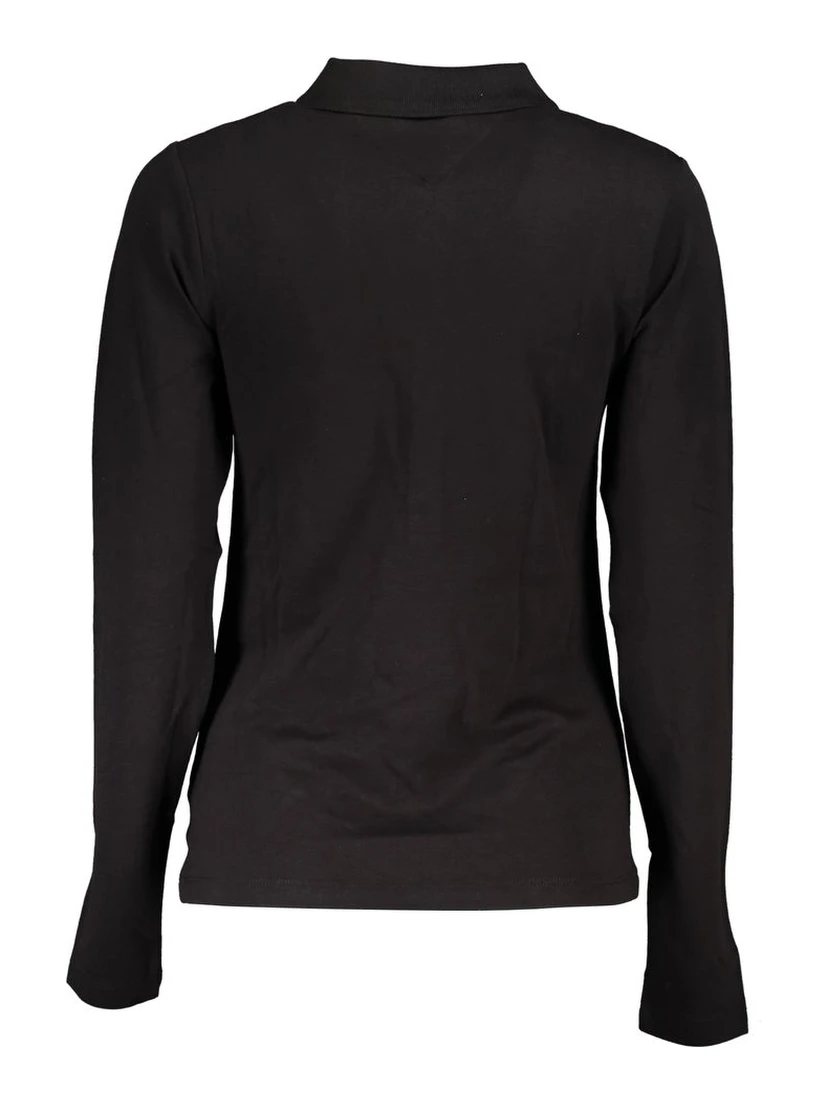 Black Cotton Polo Shirt