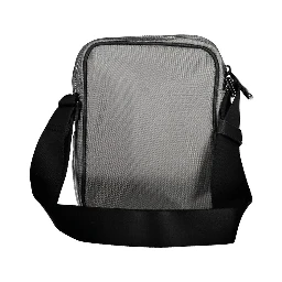 Gray Polyester Shoulder Bag