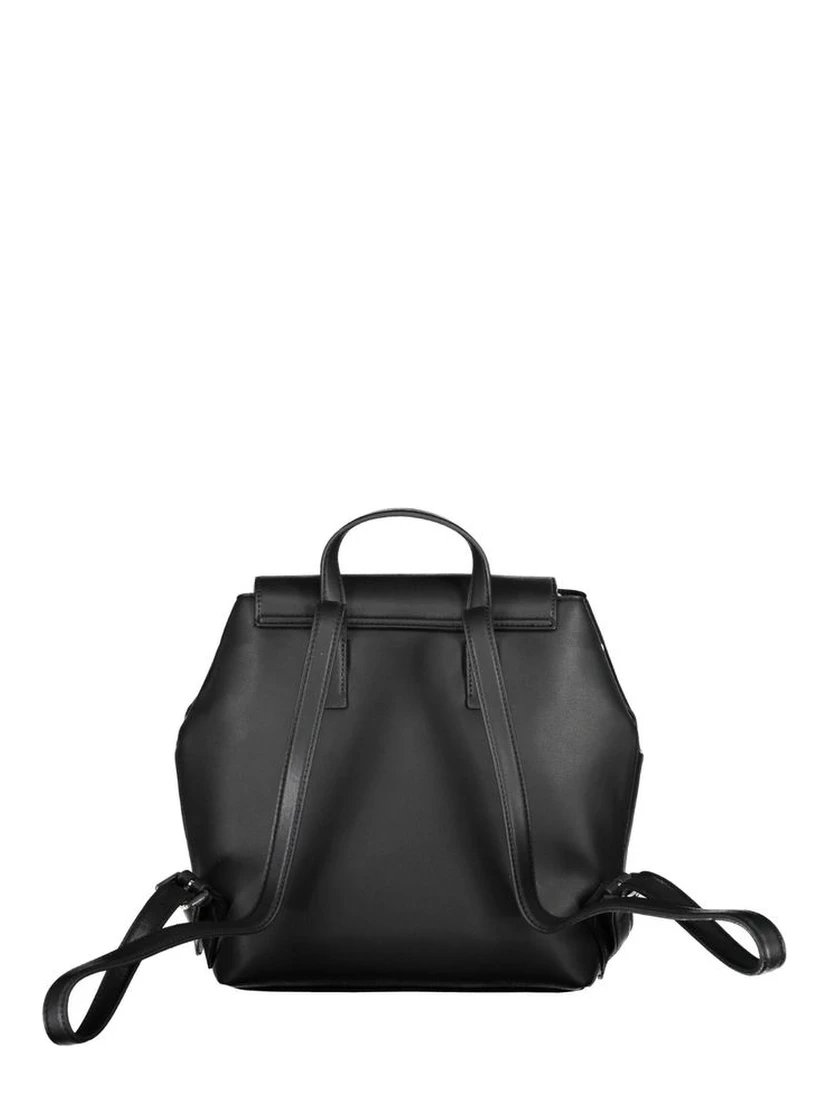 Black Polyester Backpack