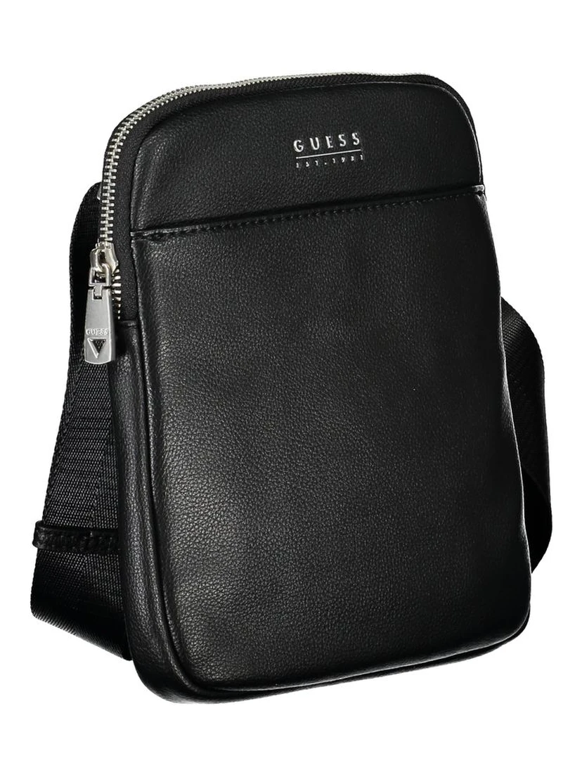 Black Polyethylene Shoulder Bag