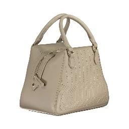 Beige Polyethylene Handbag
