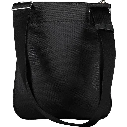 Black Polyester Shoulder Bag