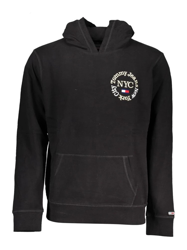 Black Cotton Men Sweater