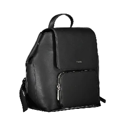Black Polyester Backpack