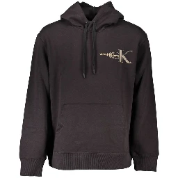 Black Cotton Men Sweater