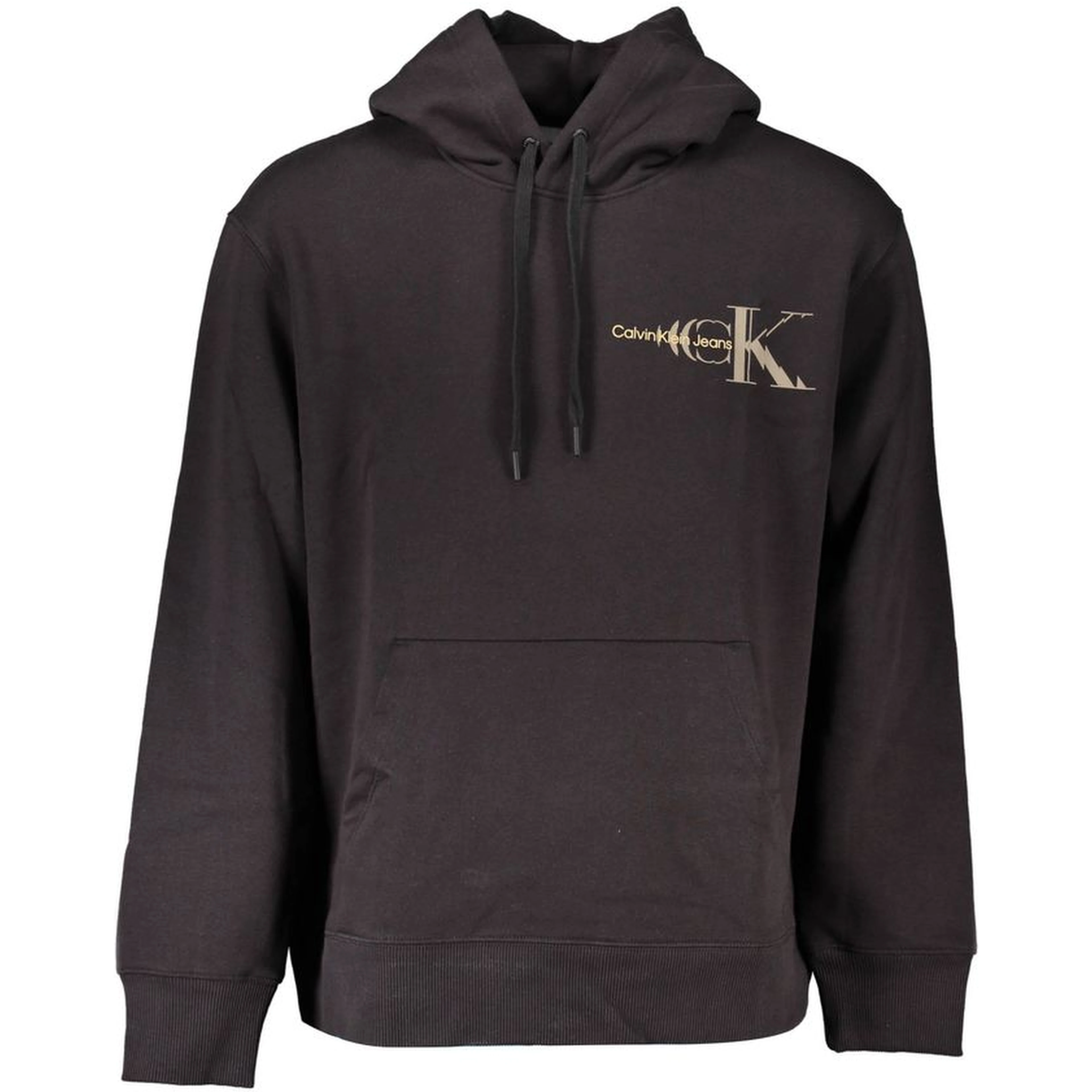 Black Cotton Men Sweater